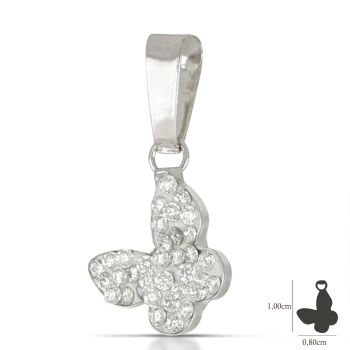 Pendente farfalla bianco 1misura