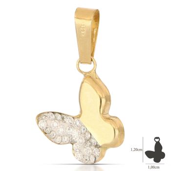 Pendente farfalla giallo