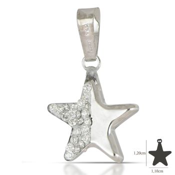 Pendente stella bianco