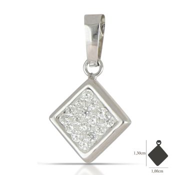 Pendente rombo bianco