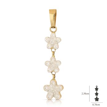 Pendente fiori giallo