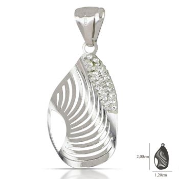 Pendente goccia bianco