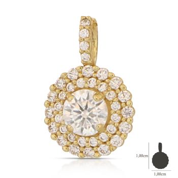 Pendente solitario giallo