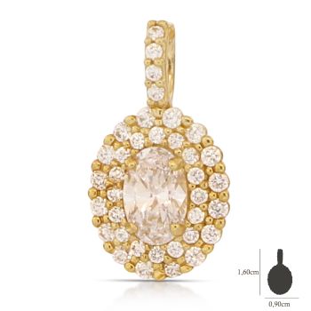 Pendente solitario giallo