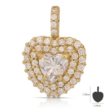 Pendente solitario giallo