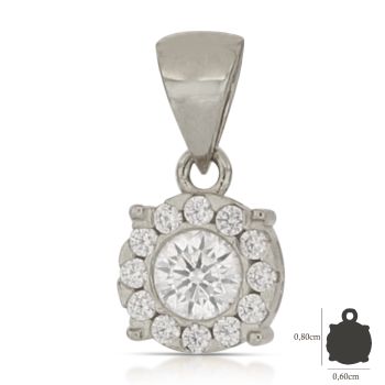 Pendente solitario bianco