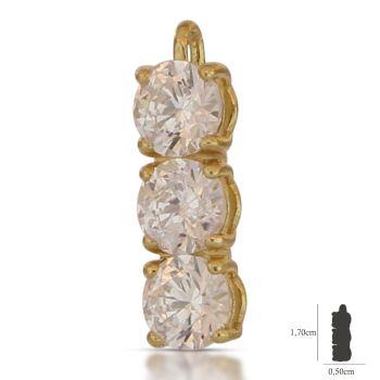 Pendente trilogy giallo misura 3