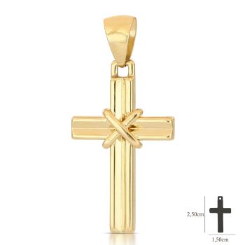 Croce scatolata gialla