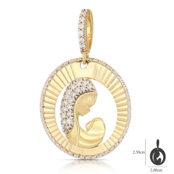 Medaglia Madonna con bambino