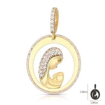 Medaglia Madonna con bambino