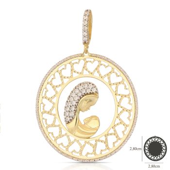 Medaglia con Madonna con bambino