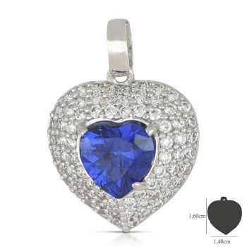 Pendente con pietre blue