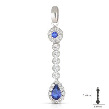 Pendente con pietre blue