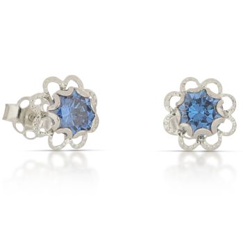 Orecchini punto luce blue