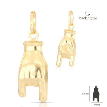 Pendente mano corna mis.3