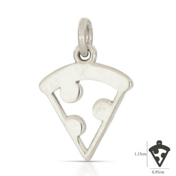 Pendente pizza bianco