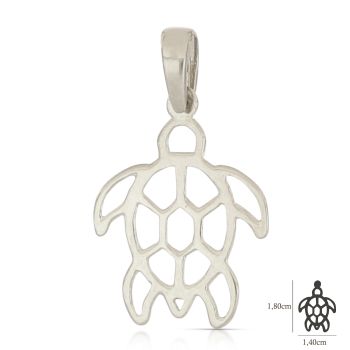 Pendente tartaruga bianca