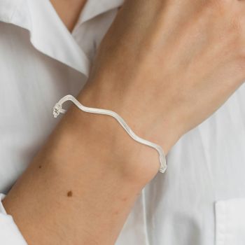 Bracciale rigido a canna quadrata