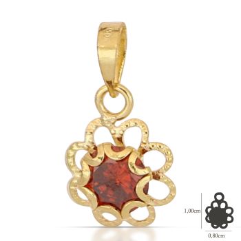 Pendente punto luce rosso