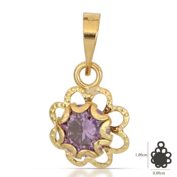 Pendente punto luce viola