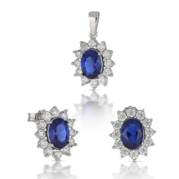 Parure pendente e orecchini