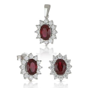 Parure pendente e orecchini