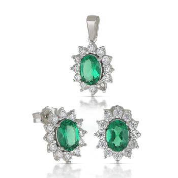 Parure pendente e orecchini