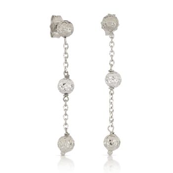 Orecchini pendenti bianchi