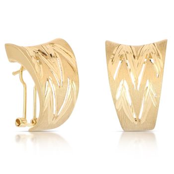 Orecchini a lastra traforati