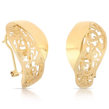 Orecchini a lastra traforati