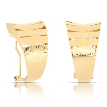 Orecchini a lastra traforati