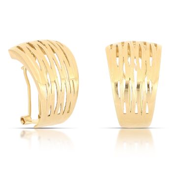 Orecchini a lastra traforati