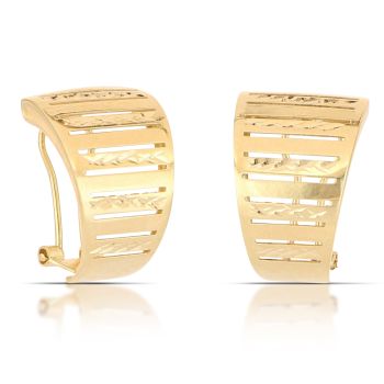 Orecchini a lastra traforati