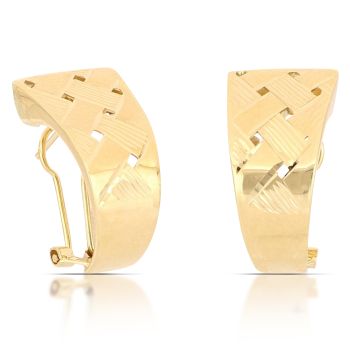 Orecchini a lastra traforati