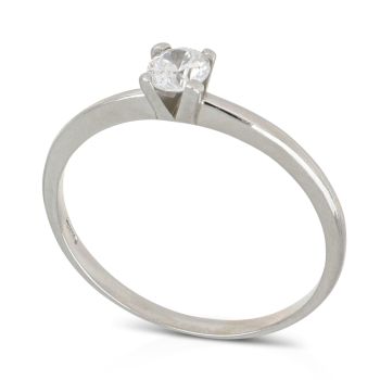 Anello solitario giallo