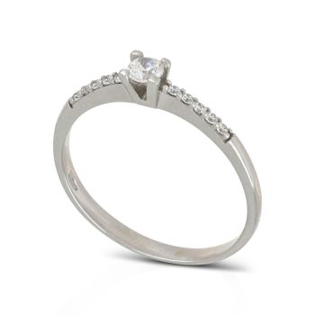 Anello solitario fantasia