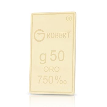 Lingotto in oro 18kt 50grammi