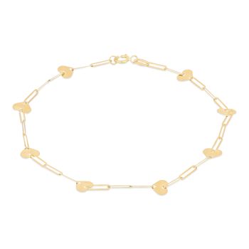 Bracciale alternato con cuori