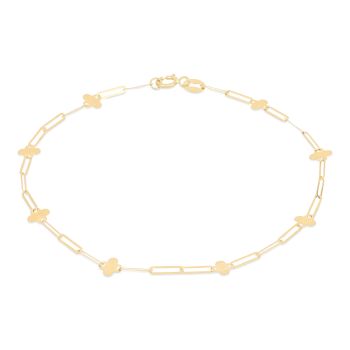 Bracciale alternato con  quadrifogli