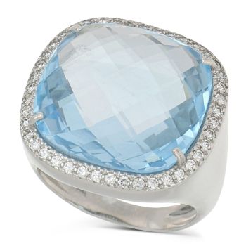Anello con pietra azzurra mis4