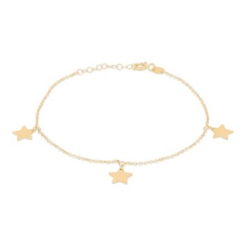 Bracciale con 3 stelle pendenti