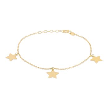 Bracciale con 3 stelle pendenti