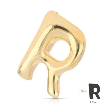 Pendente lettera elettroformata   R