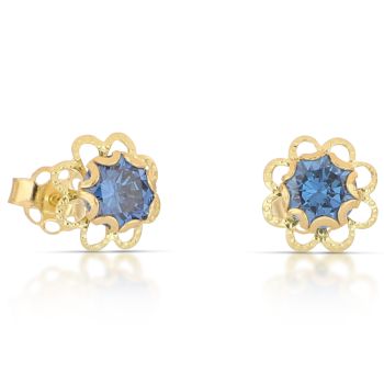 Orecchini punto luce blue