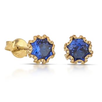 Orecchini solitario blue