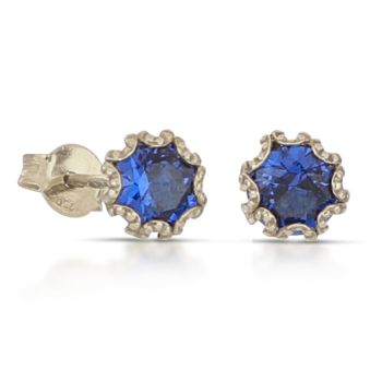 Orecchini solitario blue