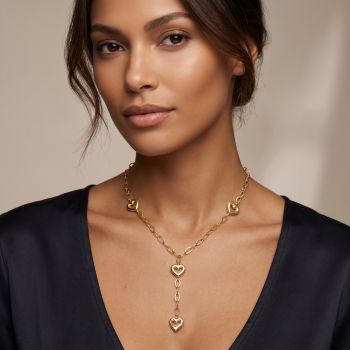 Girocollo alternato con cuori