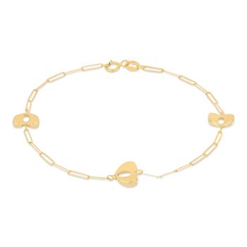 Bracciale alternato con cuori