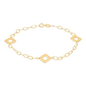 Bracciale alternato con rombi