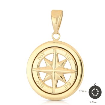 Pendente rosa dei venti